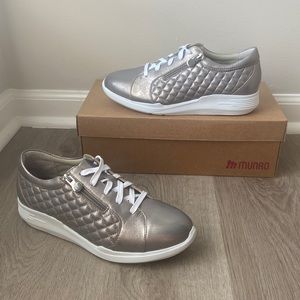 Metallic Silver Sneakers